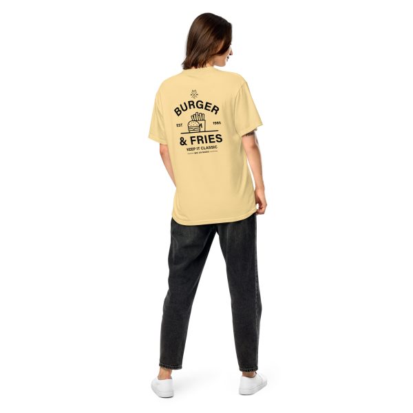 MIC ON "Burgers & Fries" Keep it Classic Unisex Heavyweight T-Shirt - Image 18
