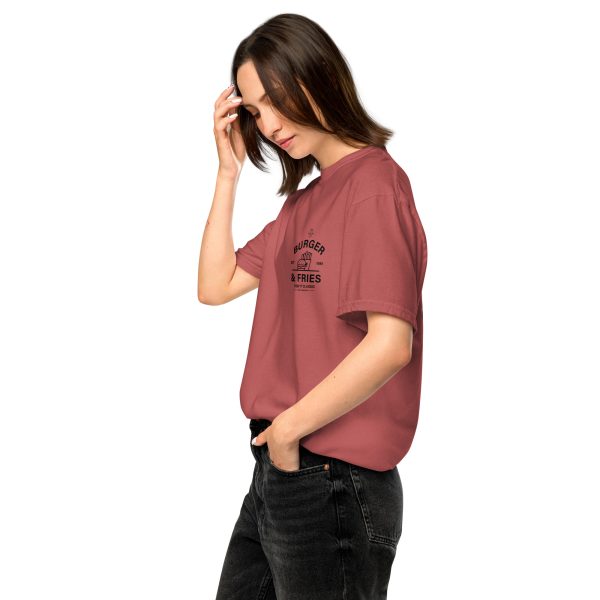 MIC ON "Burgers & Fries" Keep it Classic Unisex Heavyweight T-Shirt - Image 13