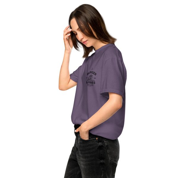 MIC ON "Burgers & Fries" Keep it Classic Unisex Heavyweight T-Shirt - Image 9
