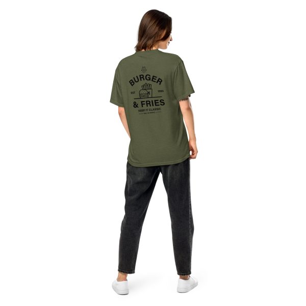 MIC ON "Burgers & Fries" Keep it Classic Unisex Heavyweight T-Shirt - Image 6