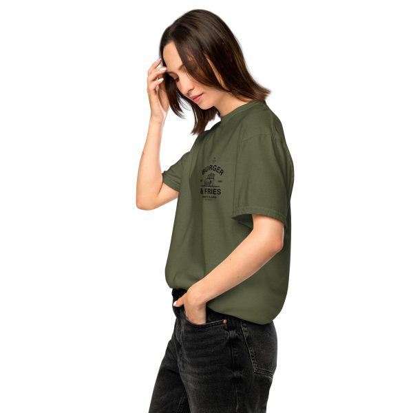 MIC ON "Burgers & Fries" Keep it Classic Unisex Heavyweight T-Shirt - Image 7