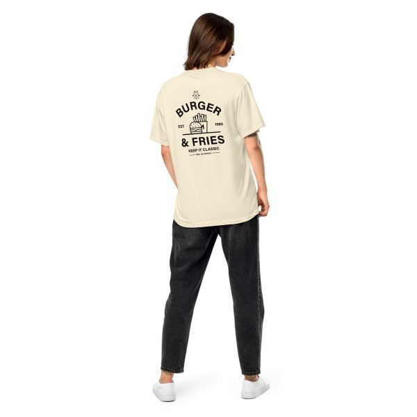 MIC ON "Burgers & Fries" Keep it Classic Unisex Heavyweight T-Shirt - Image 21