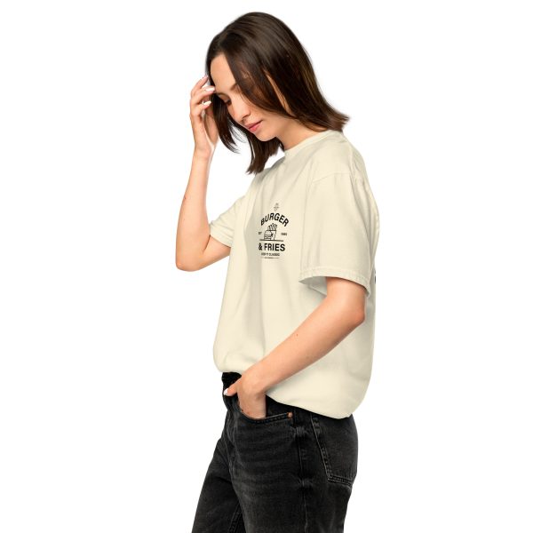 MIC ON "Burgers & Fries" Keep it Classic Unisex Heavyweight T-Shirt - Image 22
