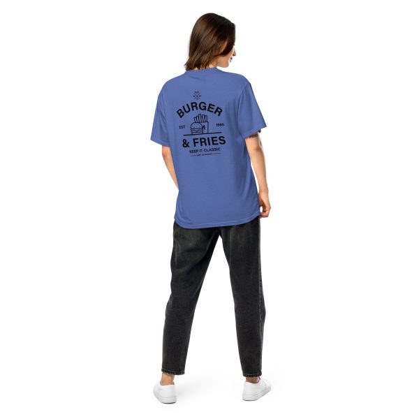MIC ON "Burgers & Fries" Keep it Classic Unisex Heavyweight T-Shirt - Image 14