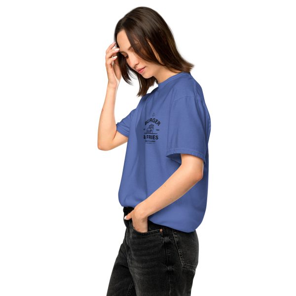 MIC ON "Burgers & Fries" Keep it Classic Unisex Heavyweight T-Shirt - Image 15