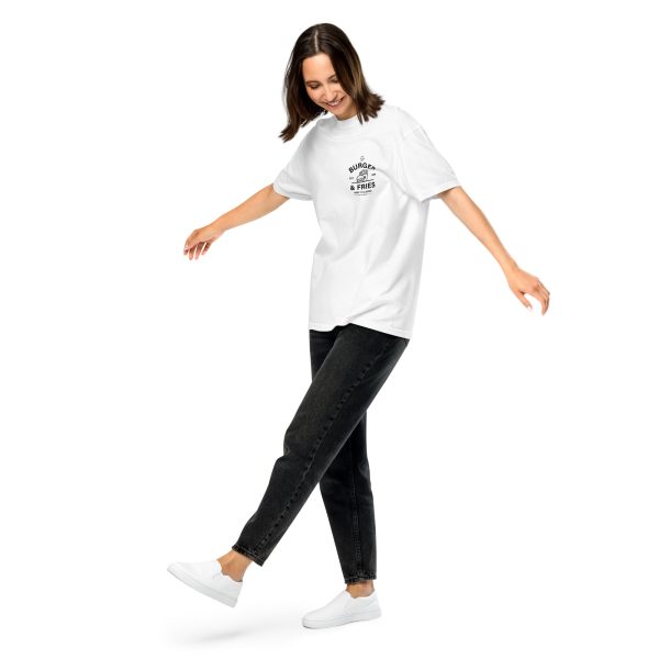 MIC ON "Burgers & Fries" Keep it Classic Unisex Heavyweight T-Shirt - Image 23
